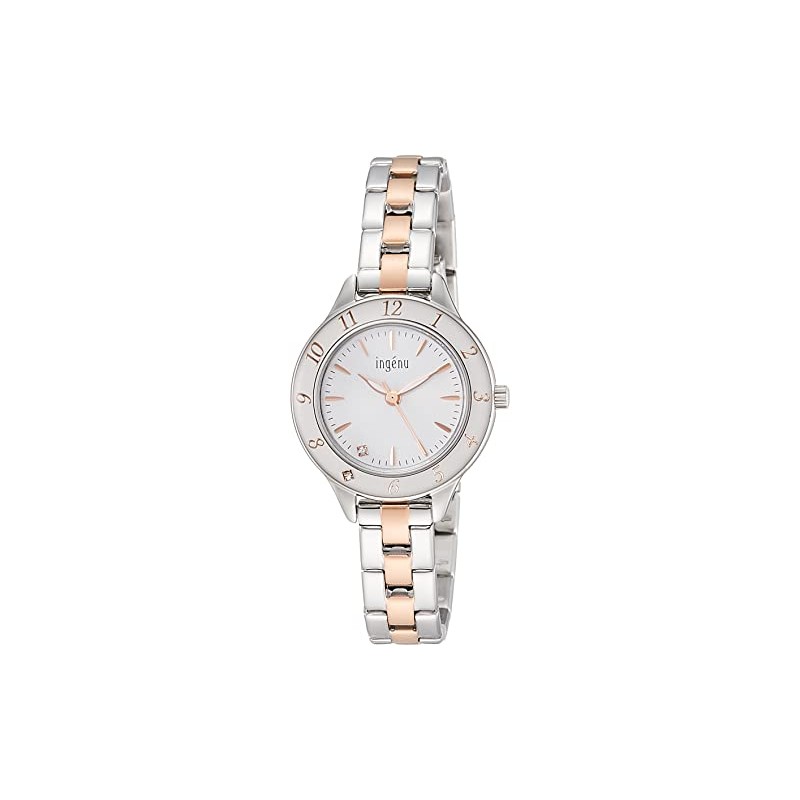 Seiko AHJK461 Women's Wristwatch, Angeline Epora Quarts, Silver + Pink
