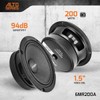 PRV AUDIO 6.5 Inch Shallow Midrange Speaker, 6MR200A, 200 Watts,