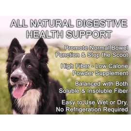 GOOD KARMA NATURALS All Natural Digestion Support, Diarrhea Relief & Anal Gland Health Supplement for Dogs Bulk Up 100% Natural Dog Digestive Fiber Pumpkin Powder (8oz Bag)