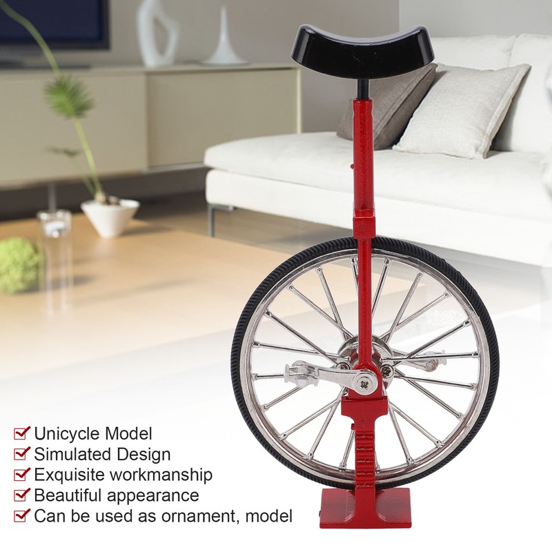 Unicycle Model Simulated Vivid Design Beautiful Exquisite Textured Alloy Mini