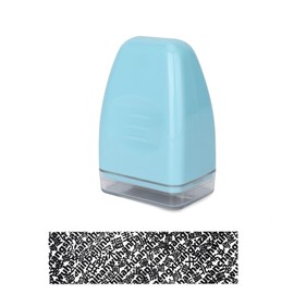 Wide Identity Theft Protection Roller Stamp - Confidential Privacy Information Stamp & Address Blocker Secure Your Personal Data, 1.18 Inch Perfect for Privacy Protection, Blue