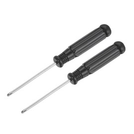 sourcing map Mini Phillips Screwdriver, 2.0 mm Phillips Head with Black Handle for Small Appliances, Pack of 2