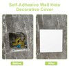 UFURMATE Blank Cover Wall Plate, 2PCS 3.39" x 3.39" Plastic