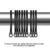 iCatchy Black Metal 30mm Curtian Ring Hanging Hooks for Smoothly