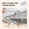 Multi-Function Rotating Crevice Cleaning Brush for Bathroom, Hard Bristle Crevice