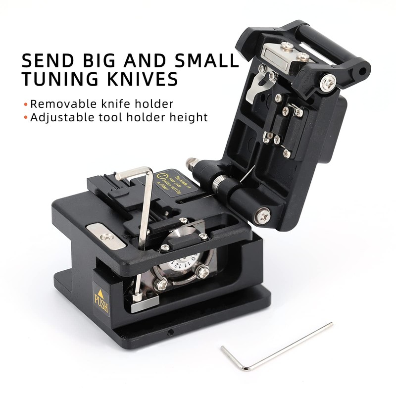 Fiber Cleaver FTTH Fiber Optic Tools High Precision 6C Cable