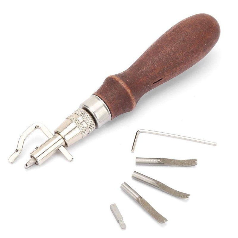 Leather Craft Tool 7 in 1 Pro Adjustable Sewing Slot