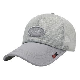 Buzz Selection Cap385 Cap, Patch, Lightweight, Mesh, Digital, Airsoft, Simple, Men's, Women's,, gray, Free size
