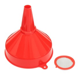 Alamor Universal Funnel Oil Petrol Diesel with Filter Motorcycle Car Tractor Truck Red
