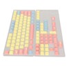 Mechanical Keyboard Keycaps 124 Keys PBT Dye Sublimation Vivid Colors
