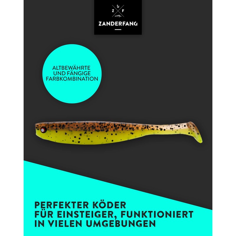 Zanderfang - Zander Rubber Fish - Artificial Lure for Zander
