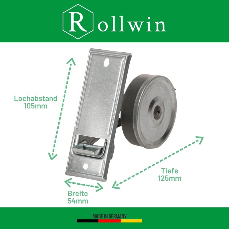 Rollwin Roller Shutter Belt Winder Flush-Mounted 105 mm Hole Spacing