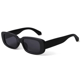 KUGUAOK Retro Rectangle Sunglasses Women and Men Vintage Small Square Sun Glasses UV Protection Glasse