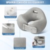 Neck Pillow for Airplanes,Portable Adjustable Travel Pillow with 360° Support,Memory