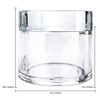 Beauticom Clear 1 oz Plastic Jar (Quantity: 3 Pieces a