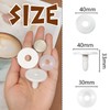 TOAOB 20 Set 40mm Doll Joints White Plastic Animal Joints