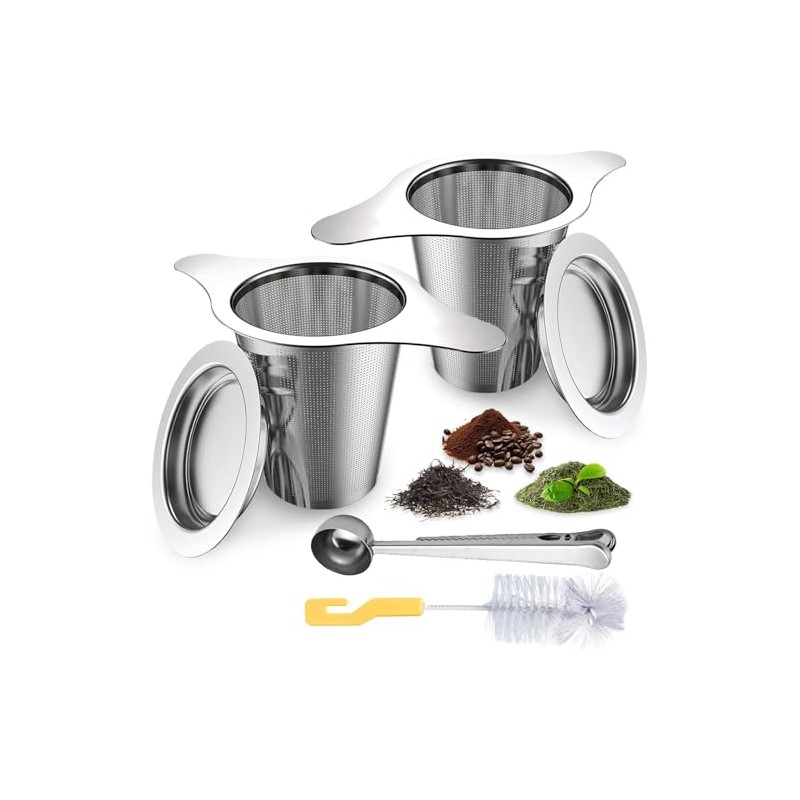 Infusor de Té, Juego de 4 Filtro de Té con