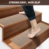 GROWLING Linen Stair Treads for Wooden Steps Indoor 30x8 inch,