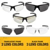 DEWALT DPG100T-1D Crosscut® Safety Glasses - Translucent Half Frame -