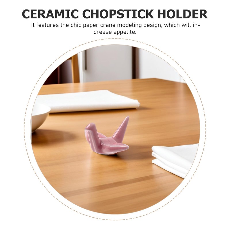 HINTRMENT 6pcs Chopsticks Rack Chopsticks Rest Crane Paper Crane Shaped