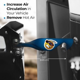 Keep Smiling Polaris UTV Door Latches Opens Door 3.5" for Increased Air Circulation BLUE