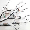 Artificial Birds Xmas Simulation Foam White Dove Decoration Xmas Tree
