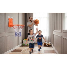 Indoor Basketball Hoop for Kids’ Home Training – Wall Mounted Foldable Design for Fun Family Play Spaces