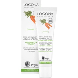 Organic Radiant Complexion Vitamin Cream from Logona Naturkosmetik for Dry to Very Dry Skin with Organic Carrot and Vitamin F, Intensive Nourishing and Radiant Complexion, Natural and Vegan, 30 ml