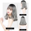 TefuRe H-6115 Medium Semi-Long Wig, Bangs Wig, Women, Black x