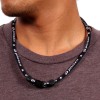 Phiten Classic Necklace Aqua Titanium - Black - 18"