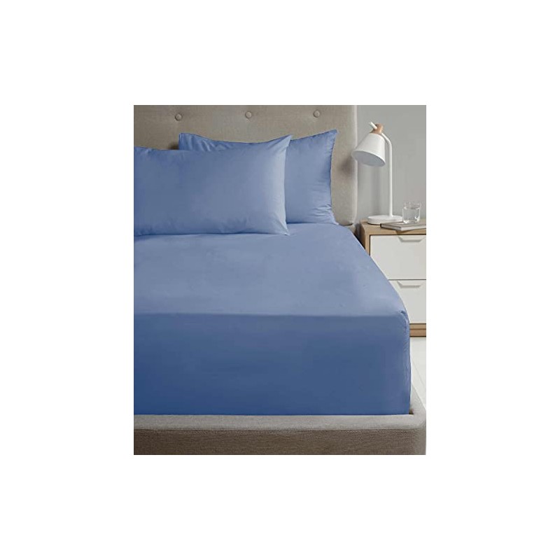 Rapport Home King Size Fitted Sheet Extra Deep 40cm Depth