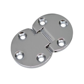 DIY Partner 2-Piece Drop Hinge, Chrome Plated/GB Plated, Recessed Type (with Mounting Screws) (Chrome)