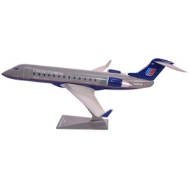 Flight Miniatures Air Wisconsin United CRJ200 1:100 Scale - Plastic Snap-Fit Model Airplane - Collectible Replica of United Express Airlines Aircraft - Part #ACA-20000C-002