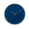Kiera Grace Wall Clock, 12 Inch, Temple Blue Simple Modern
