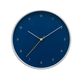 Kiera Grace Wall Clock, 12 Inch, Temple Blue Simple Modern Wall Clocks Battery Operated, Silent Non Ticking Bright Color Home Decor for Living Room, Kitchen, Bathroom