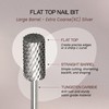 Pana 3/32" Flat Top Nail Carbide Bit - Silver Large