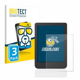 BROTECT Protective Glass for Tolino Shine 4/5/5 Color 2024 (Pack of 3) Protective Film Tempered Glass [Extremely Scratch-Resistant 9H, Anti-Fingerprint, U