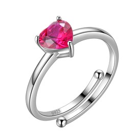 Aurora Tears Jewellery Moon Birthstone Necklace / Earrings, 925 Sterling Silver Pendant, Birthstone, Gift for Girls and Women, Heart shaped rings, July