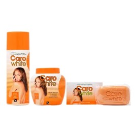 Caro White Set-3 (loción + Crema 16.9oz + Jabón 6.3oz)