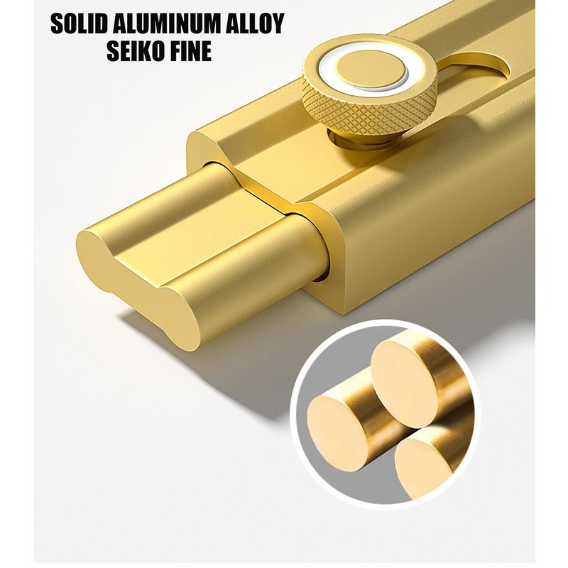 2Pcs Bolt Latch, 4in Adhesive Safety Sliding Lock, Aluminum Alloy