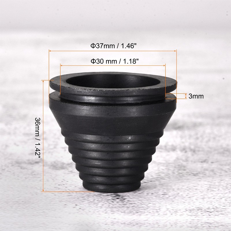 sourcing map Pack of 6 Rubber Grommets Wire Protection Thick