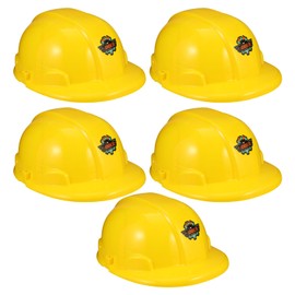 Alipis Kids Safety Hat Construction Cap: 5pcs Construction Hard Hats Children Construction Helmet Kid Engineer Building Dress Up Hats Yellow Safety Hat for Kid