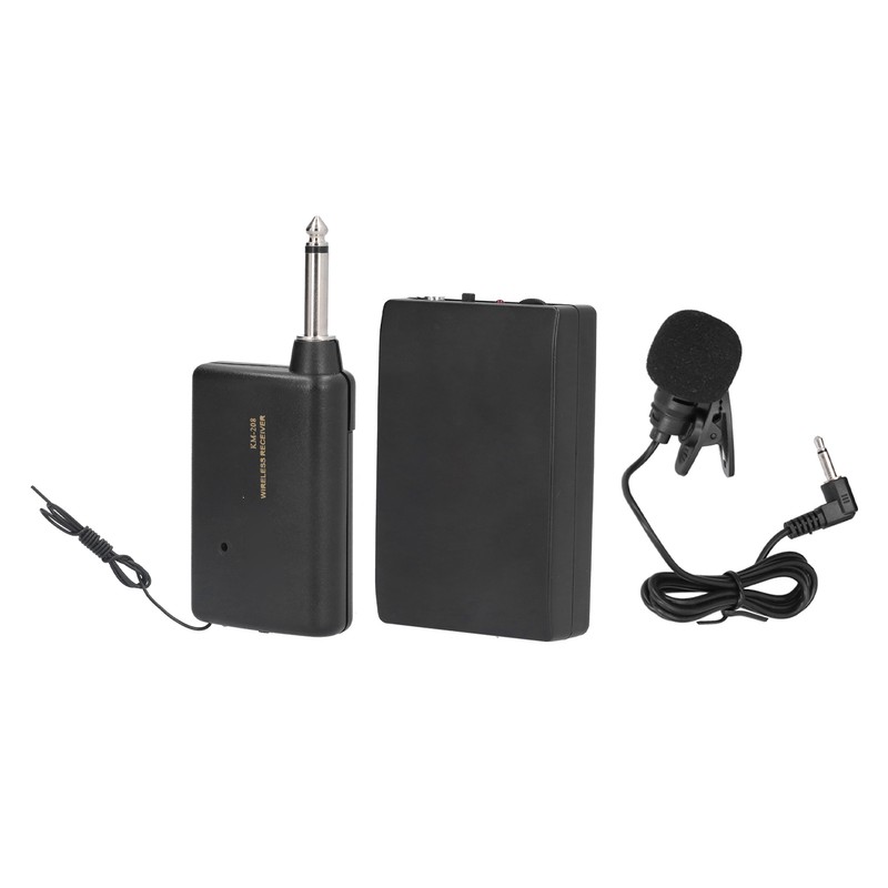KM 208 Wireless FM Transmitter Receiver Bluetooth Lapel Clip On