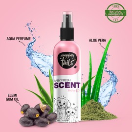 Wagging Tails Baby Fresh Mist Scent 6.7 fl oz for Dogs, Cats & Pets | Moisturizing Formula with Long-Lasting Fragrance | Alcohol-Free, Water-Based Perfume | Gentle & Safe for Daily Use on All Breeds