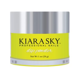 KIARA SKY Kiara Sky Dip Powder. ELECTRIC YELLOW Long-Lasting and Lightweight Nail Dipping Powder. (1 Ounce)