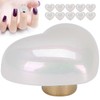 10pcs Heart Beads Imitation Pearls Beads Nail Art Decoration DIY