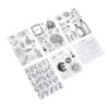 6pcs Silicone Embossing Folders Multipurpose DIY Craft Template Molds for