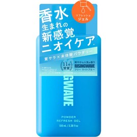 RISINGWAVE Powder Refreshing Gel (Light Blue) 3.4 fl oz (100 ml) Men's Deodorant Antiperspirant