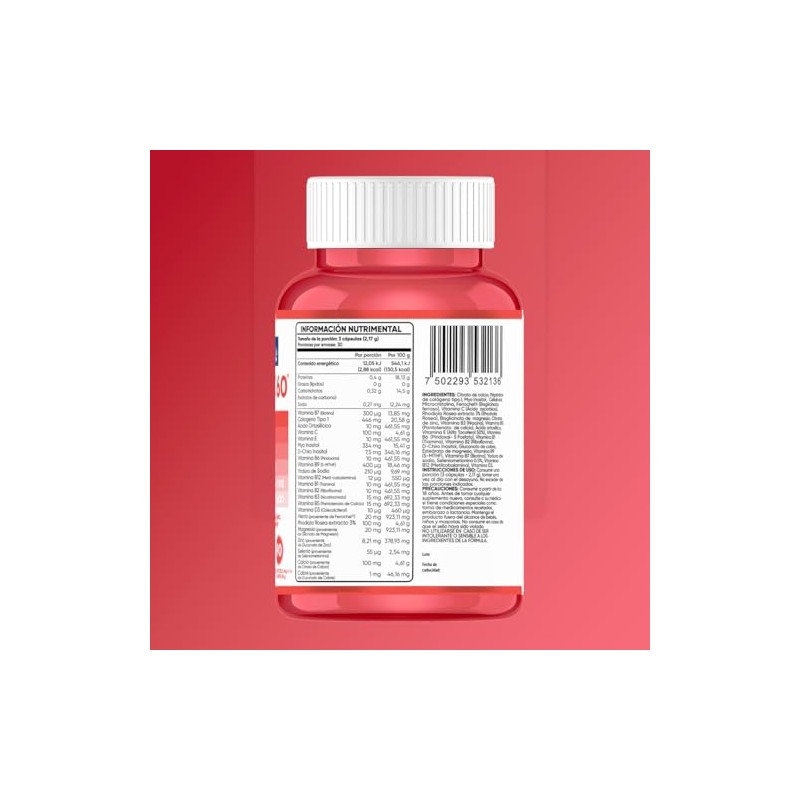 Multivitaminico Mujer Womens 360 Cápsulas Colágeno Biotina Vitaminas Minerales Multivitamínico