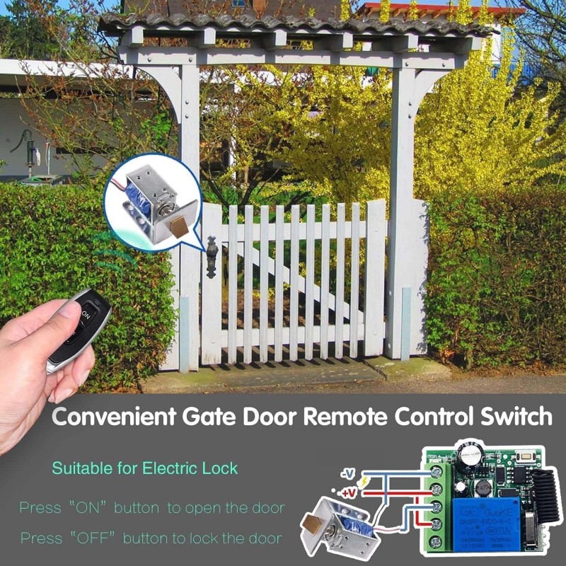 QIACHIP DC 5V 9V 12V 24V 48V Wireless Remote Switch